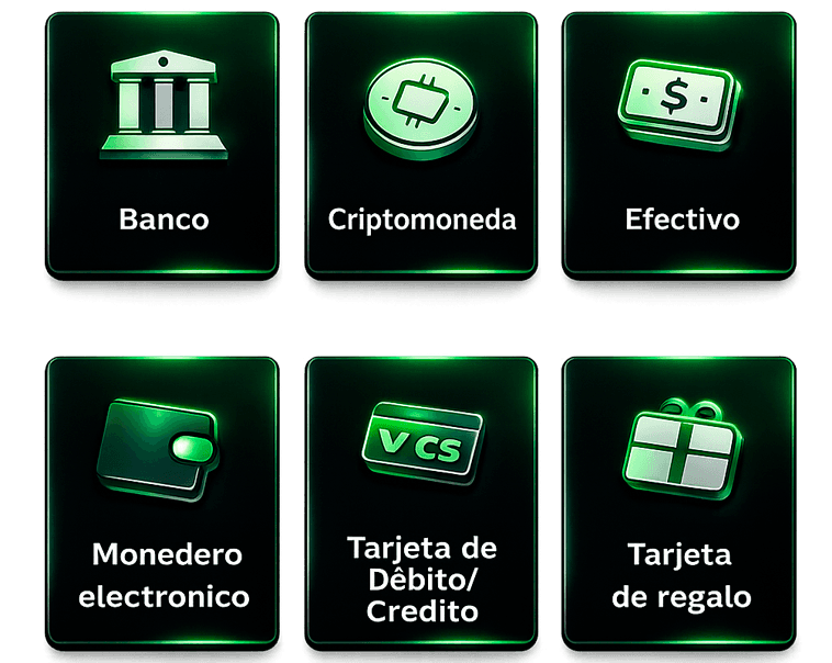 Multiples metodos de pago